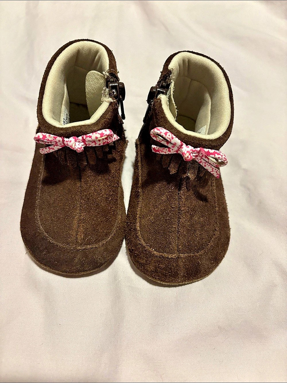 Robeez Baby US 3 Brown Leather Boots